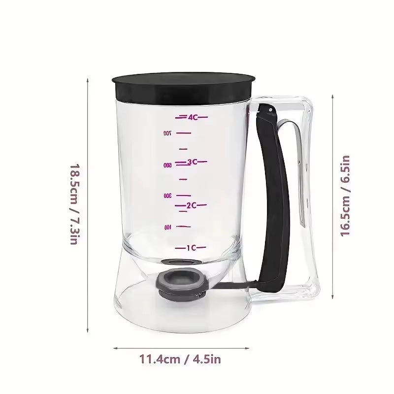 Cupcake Batter Dispenser - Designed for Easy Pouring - Non-Stick and Space-Efficient Ideal for Making Waffles Cakes and Pancakes